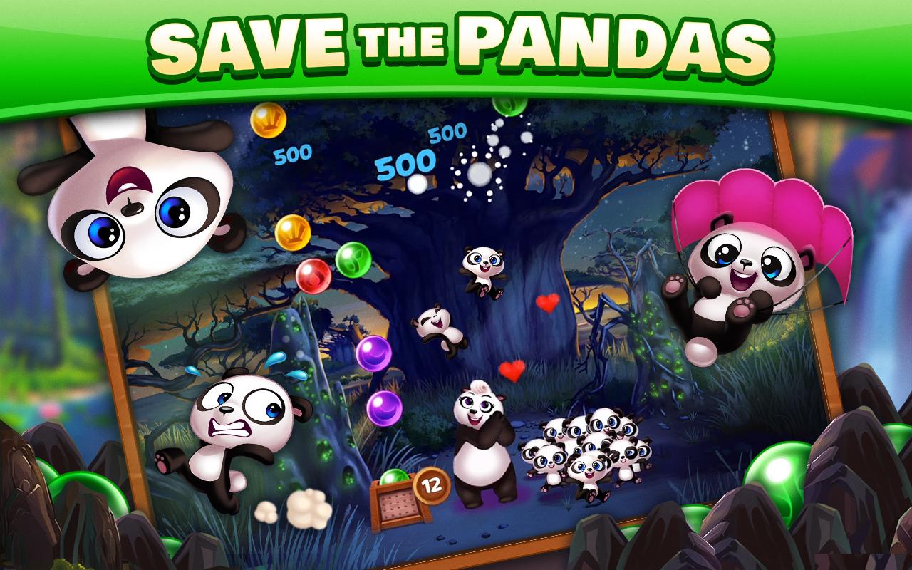 3 stars level 61 panda pop! bubble shooter game